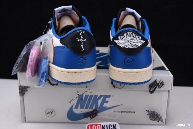 Kicktheory x DM7866-140 Fragment Low Design Jordan Scott 1 Retro x Travis Air 0816